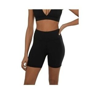 WeWoreWhat Athletic 6" Seamless Biker Short Solid Black M